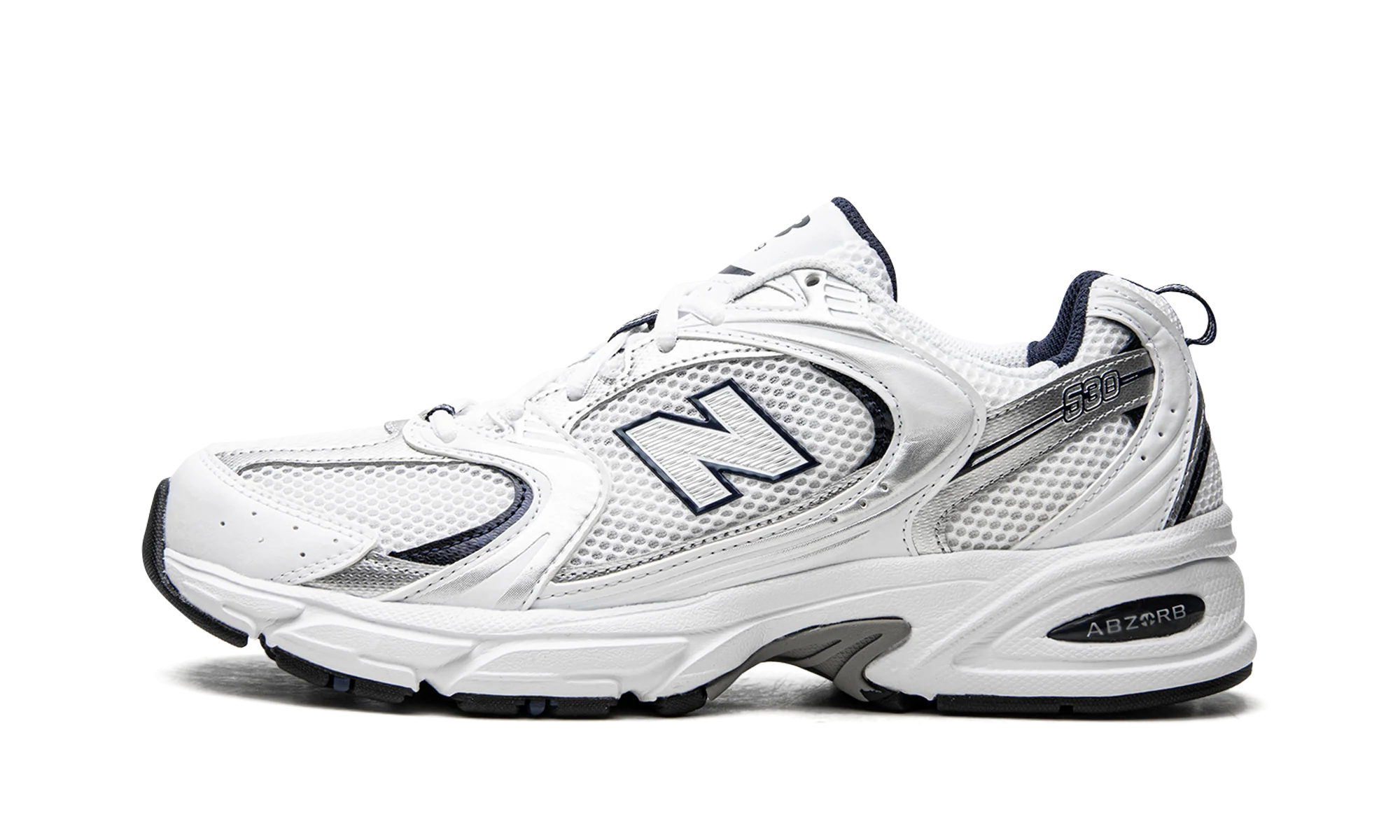 NB 530 – "White/Silver/Navy"