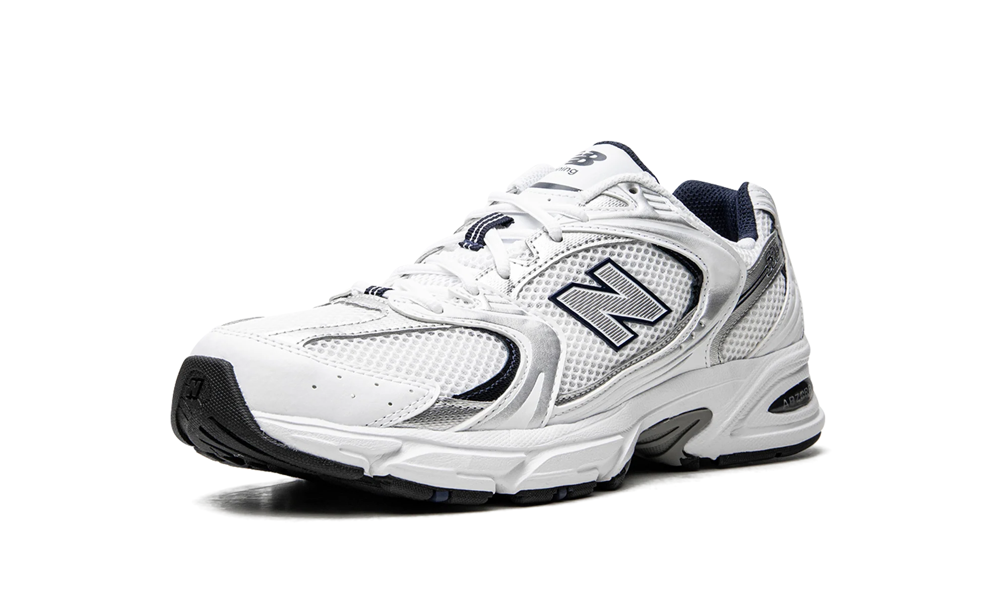 NB 530 – "White/Silver/Navy"