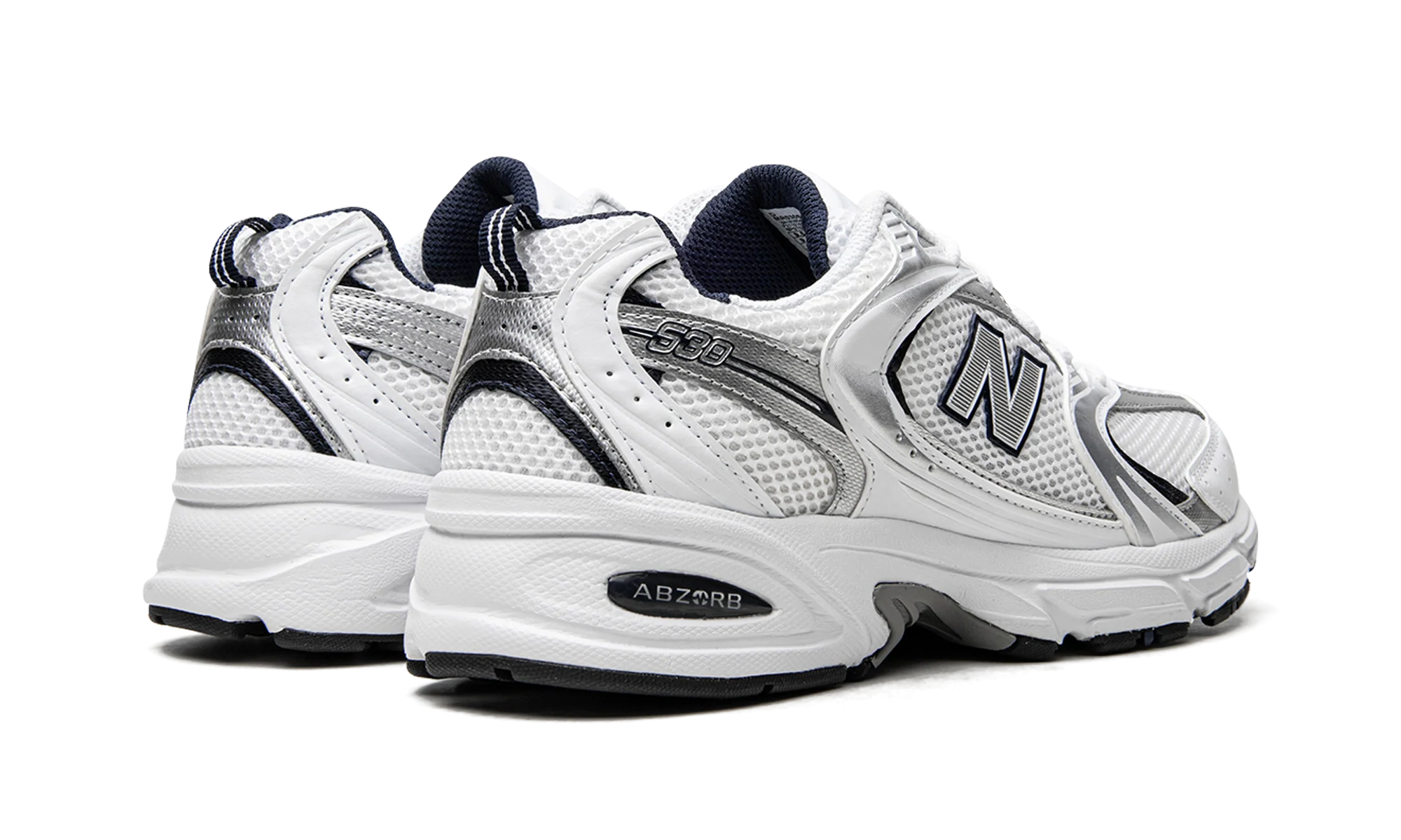 NB 530 – "White/Silver/Navy"