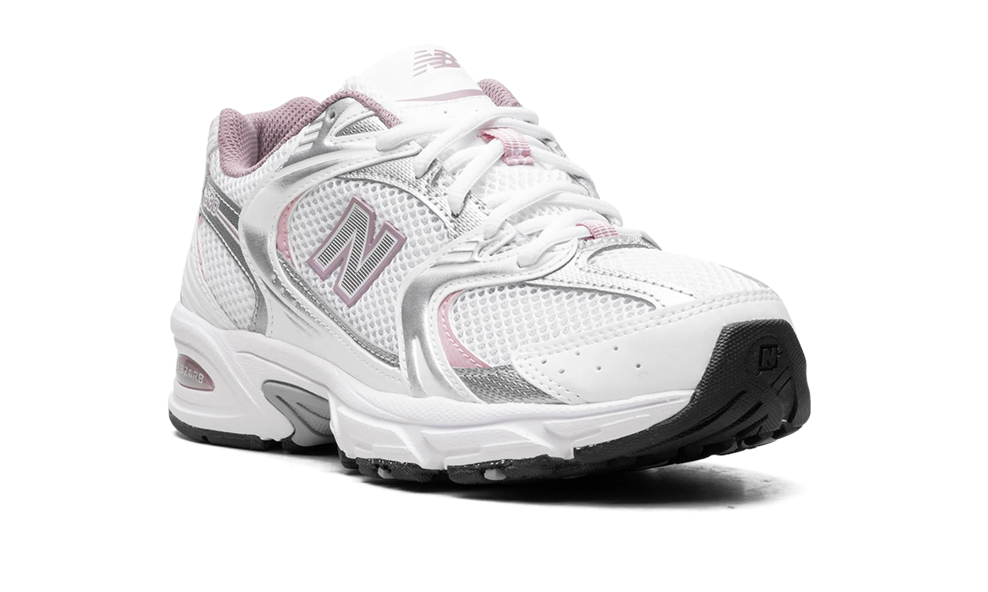 NB 530 – "White/Silver Metalic/Ice Wine/Mid Century Pink"