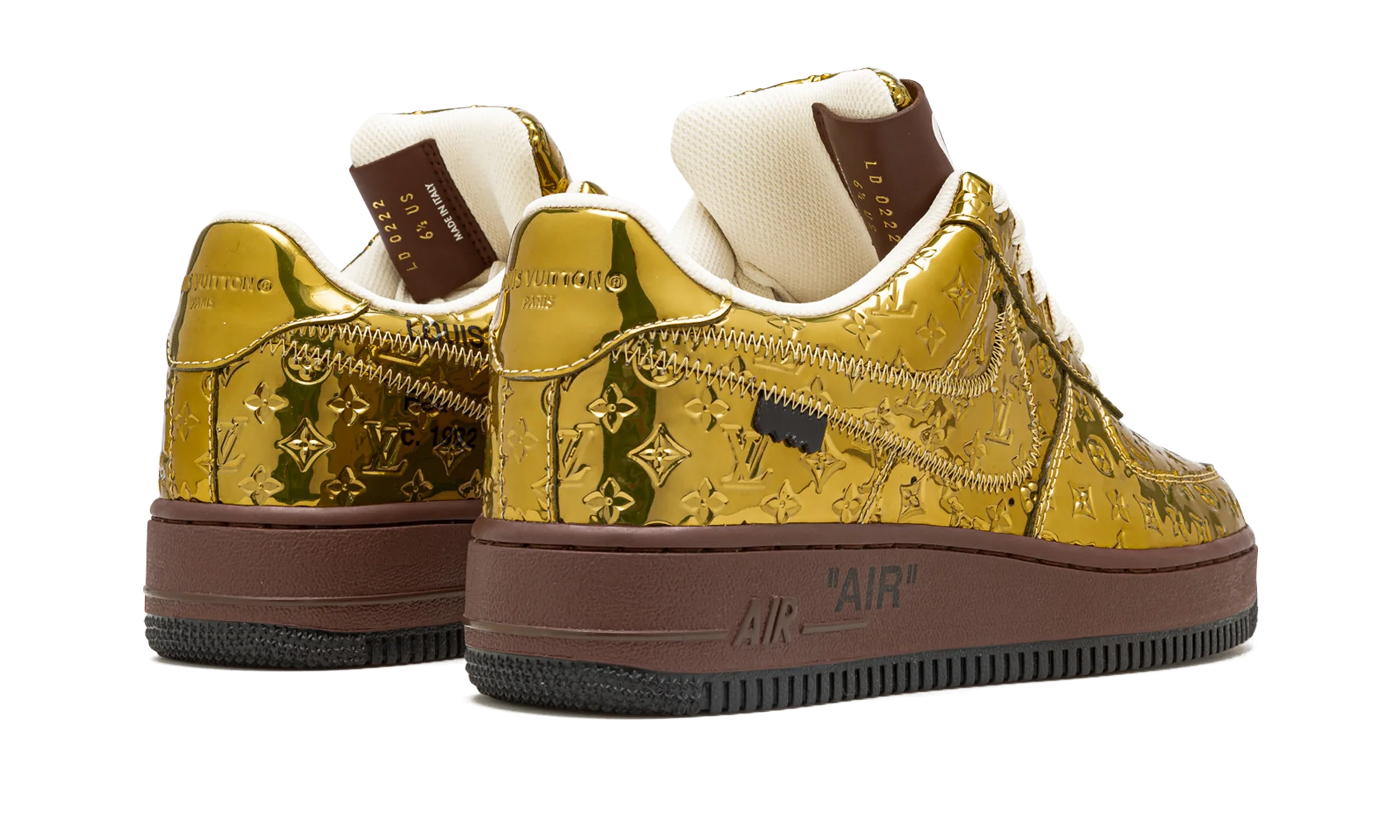 LV x AF 1 Low "Virgil - Metallic Gold"