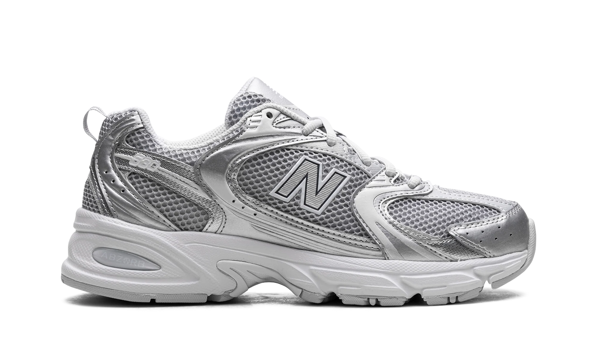 NB 530 – "Moonbeam Silver Metallic"